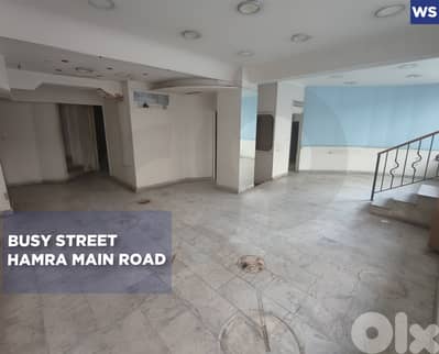 Shop/Hamra/ main road/الحمرا /perfect for businesses/ REF#WS135266 !