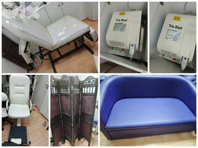 اثاث ومعدات شبه جديدة لصالون beauty