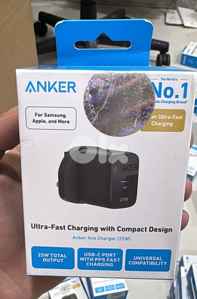 Anker 312 usb-c charger 25w 3pin black A2642K11