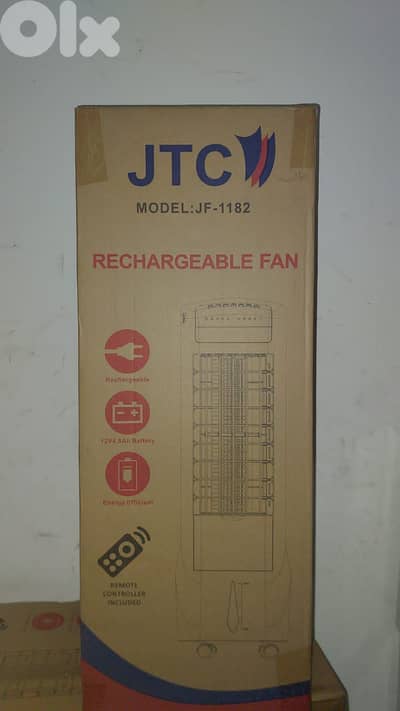 Jtc Rechargeable Fan Jf-1182