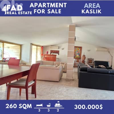 Apartment For Sale In Kaslik شقة للبيع في الكسليك
