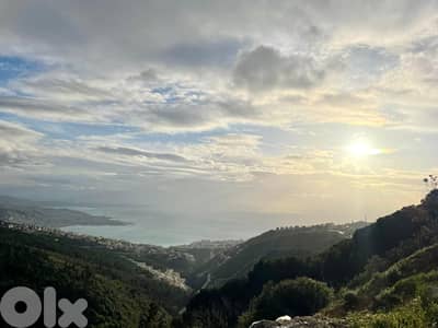 1035 SQM Land for Sale in Kfour with An Amazing Sea View!