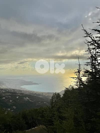 1043 SQM Land for Sale in Kfour with An Amazing Sea View!