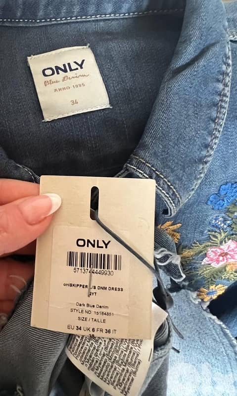 ONLY new in tag denim dress 2