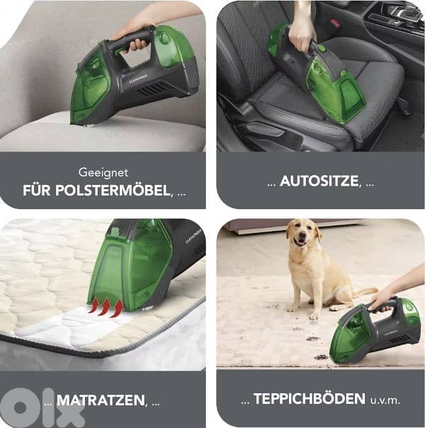 CLEANmaxx recheargeable Handheld Upholstery and Carpet Cleaner 4