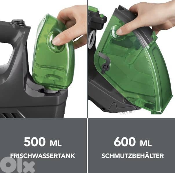 CLEANmaxx recheargeable Handheld Upholstery and Carpet Cleaner 6