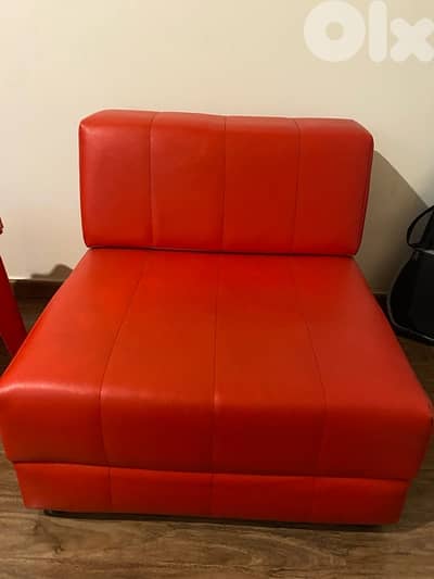 Red Sofa Bed