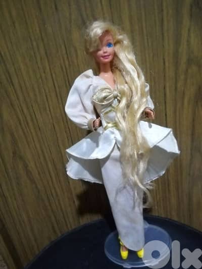 HOLLYWOOD HAIR Barbie Mattel 1992 vintage wearing still good doll=30$