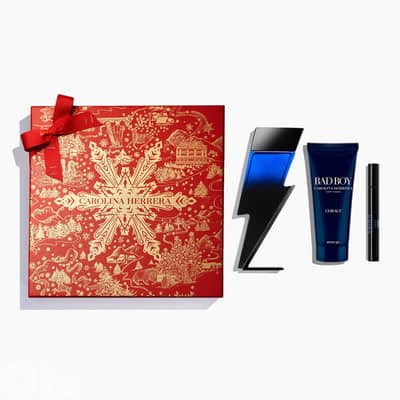 Carolina Herrera Set Bad Boy Cobalt Elixir 100ml Eau de Parfum, 100ml Shower Gel and 10ml Megaspritzer