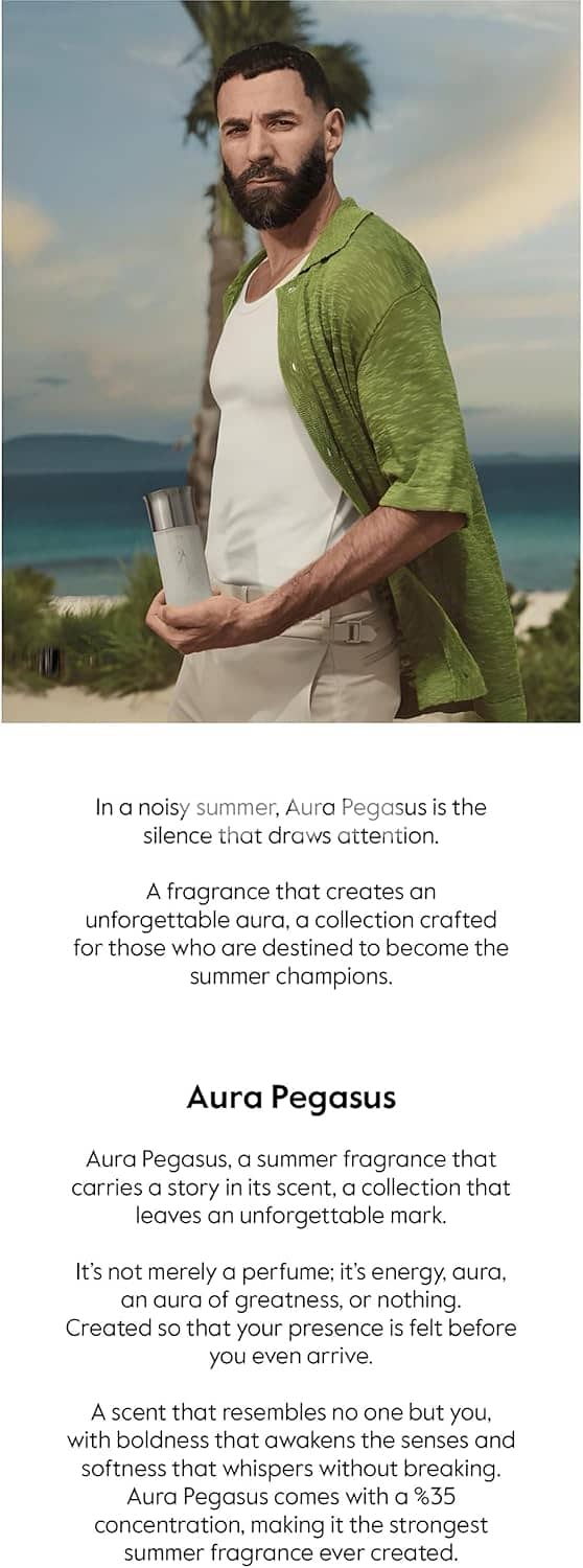Assaf Aura Pegasus Set Summer Perfume for Men (Luxury Gift Set) 3