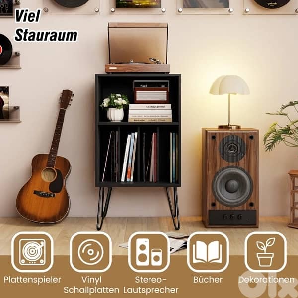 Costway Costway Turntable Stand with Charging 4