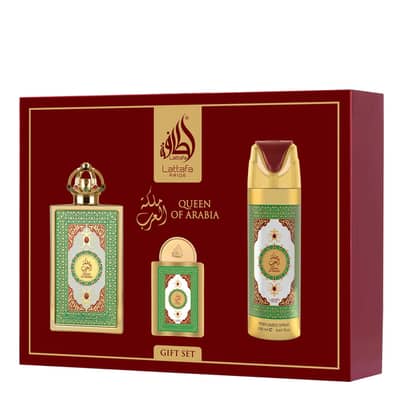 Lattafa Queen of Arabia 3-Piece Gift Set – For Women