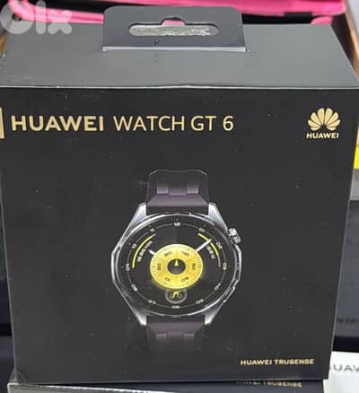 Huawei Watch Gt 6 46mm Silicone Black Strap
