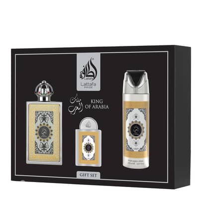 Lattafa King of Arabia 3-Piece Gift Set – Unisex