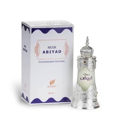 Afnan Musk Abiyad Concentrated Perfume Oil 20 mL – Unisex
