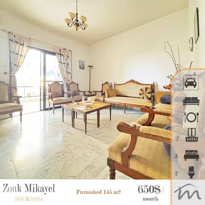 Zouk Mikayel | Furnished/Equipped 3 Bedrooms Apartment | 2 Balconies