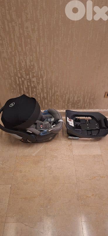 1st age car seat and base-fix