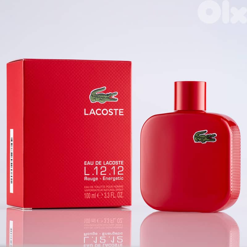 Lacoste L. 12.12 Rouge Eau de Toilette 100 mL – For Men 1