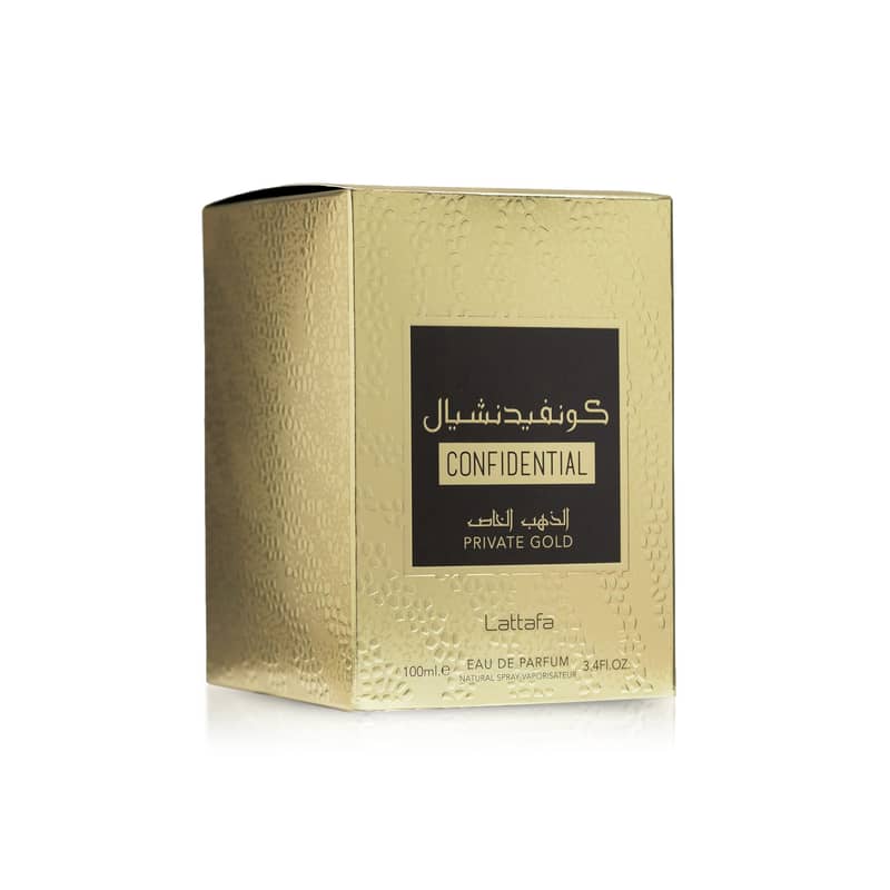 Lattafa Confidential Private Gold Eau De Parfum 100mL - Unisex 2
