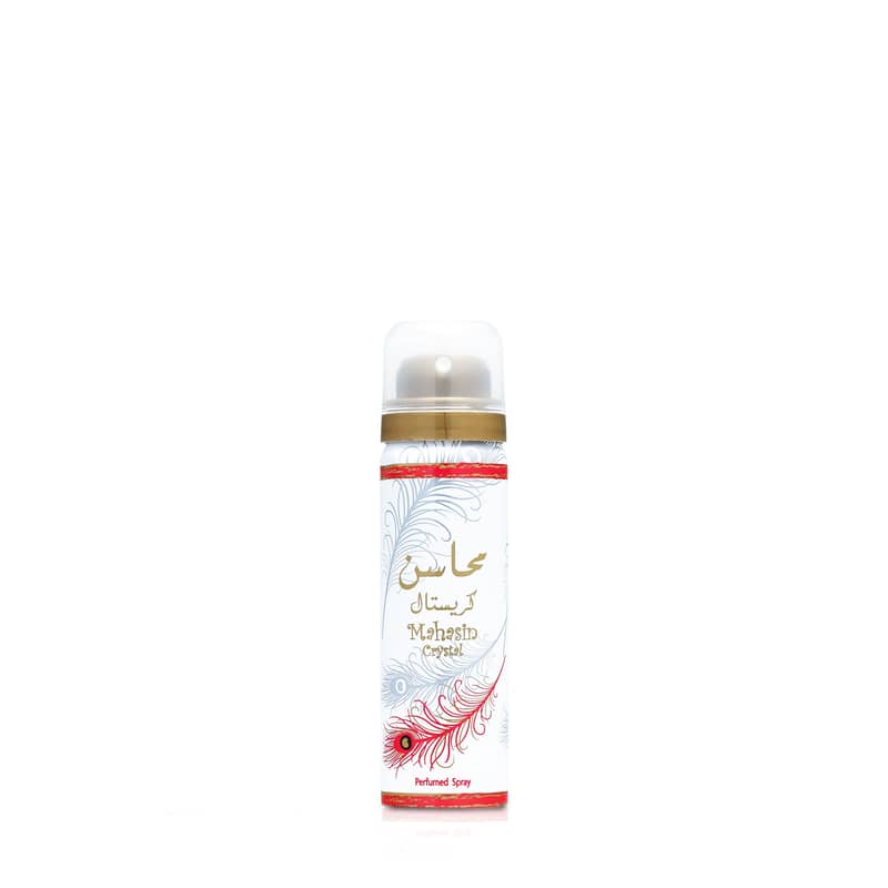 Lattafa Mahasin Crystal Eau de Parfum 100 mL + 50 mL Deodorant Set – For Women 3
