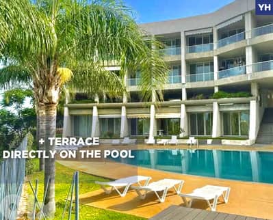 Terrace, covered parking, on the pool, Aamchit/عمشيت REF#YH135280