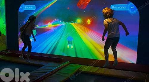 Interactive Trampoline with 55 inch led Monitor