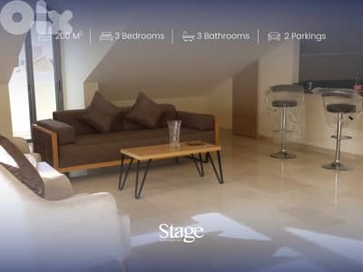 Rooftop Furnished Apartment with Terrace in Beit Mery | For Rent