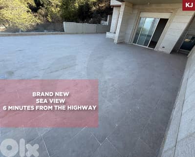 Terrace, Sea view, brand new, Blat/بلاط REF#KJ135310