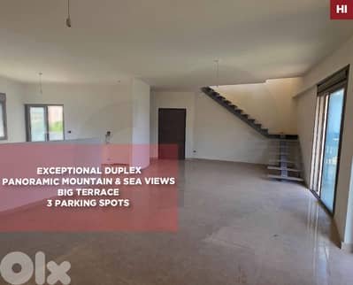 Mountain, Sea Views, terrace,Jouret Al Ballout/جورة البلوطREF#HI135322