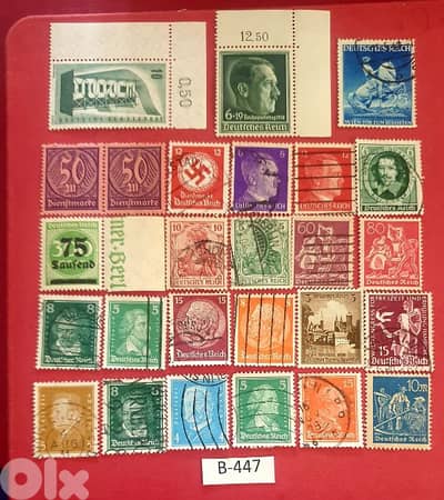 Germany Reich Nazi Hitler 26 stamps # B-447 MNH/MH