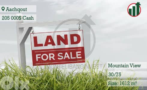 Land for sale in Aachqout with Open View!