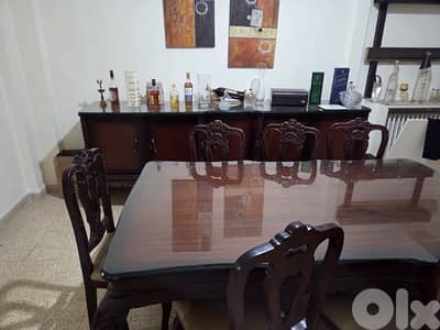 غرفة سفرة خشب