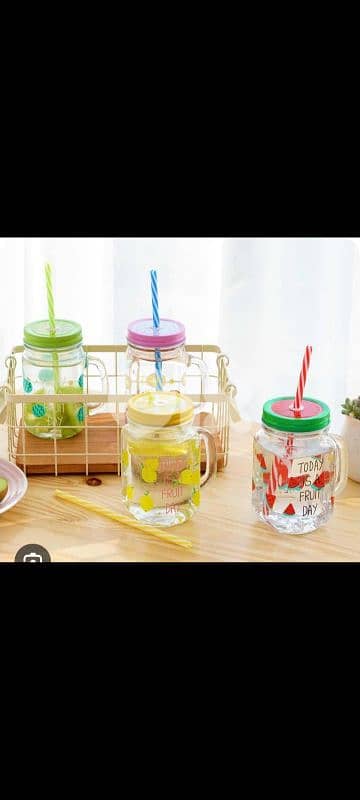 glass cocktails jugs with straw 2