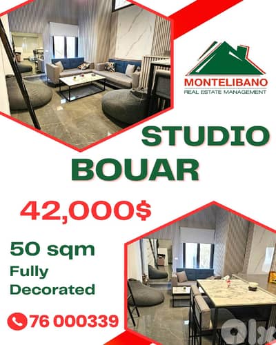 Fully Decorated 50 sqm Studio For Sale in Bouar بوار