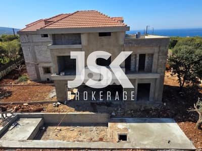 L17688 -Under Construction Villa For Sale 4 Min. from Batroun