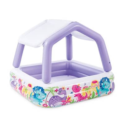 Intex Sun Shade Inflatable Kiddie Pool 157 x 157 x 122 CM - حمام سباحة
