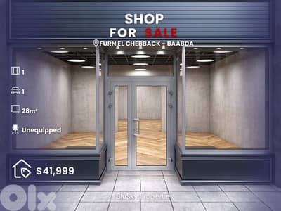 Shop For SALE In Furn El Chebbak محل للبيع #JG