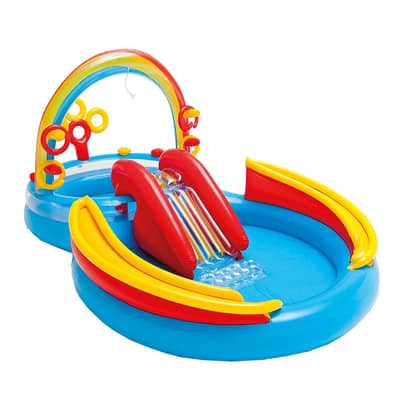 Intex Rainbow Ring Inflatable Play Center 297x193x135 CM - مركز لعب