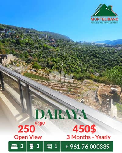 250 sqm Apartment For Rent in Daraya داريا with Open View