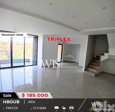  215 SQM Triplex in a Very Calm Area for SALE in Hboub!
