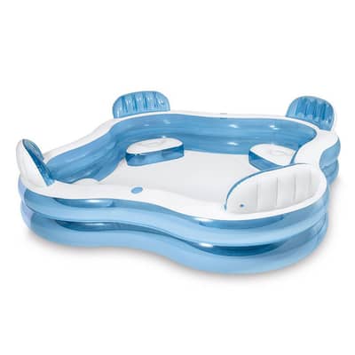 Intex Swim Center Inflatable Family Lounge Pool 228x228x66CM-حوض سباحة