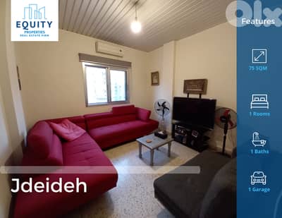 Furnished 75 SQM Apartment For Rent In Jdeideh شقة للإيجار #JM47245