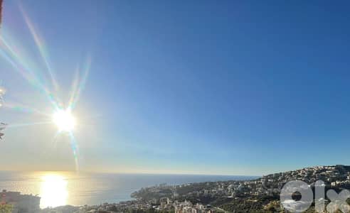 585 SQM Land for Sale in Kfarhbab with an Amazing Sea View