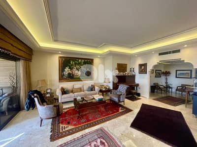 220 SQM Semi-Furnished Apartment in Haret Sakher with Sea View