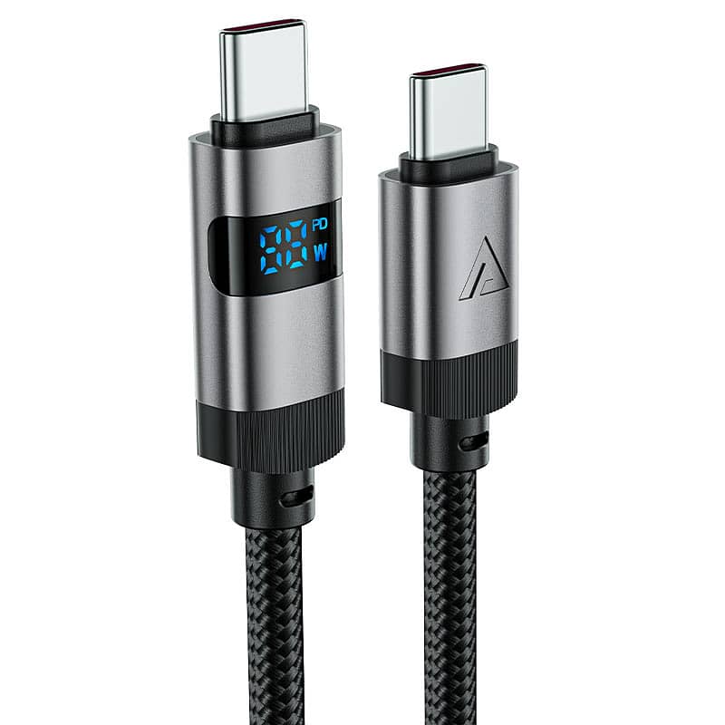 ACEFAST C15-3 60W USB-C to USB-C Charging Data Cable with Display 2