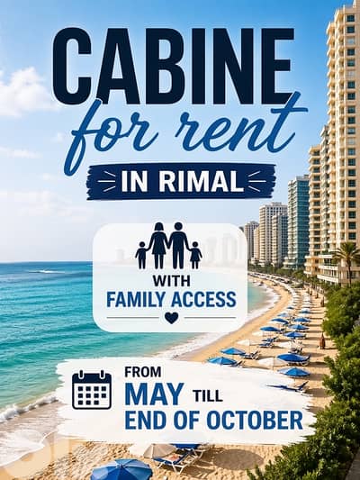 Cabine for rent in rimal