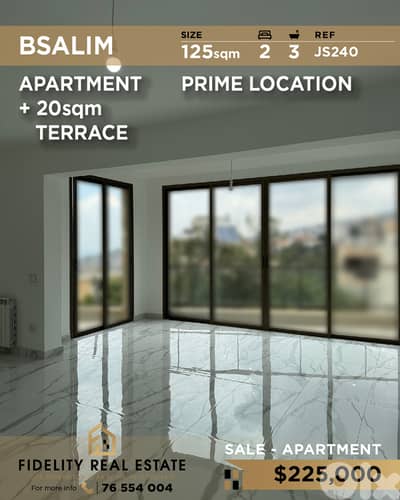 Apartment for rent in Bsalim JS240 شقة للبيع في بصاليم