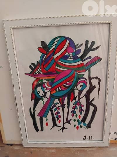 رسم اكريليك