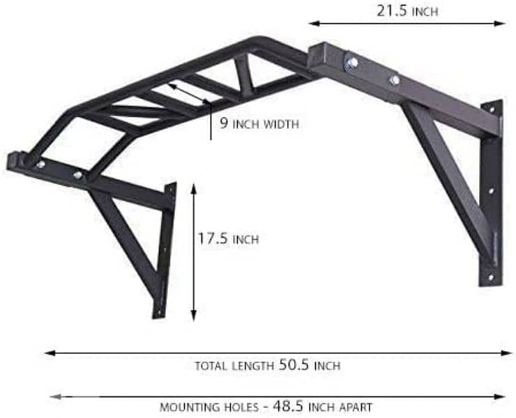 New Gronk Wall Mounted Pull Up Bar 2