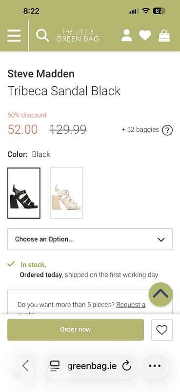STEVE MADDEN NEW IN BOX 50% half price 8